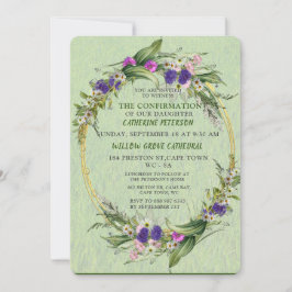 Blommblomma från Midsommar Vår Inbjudningar