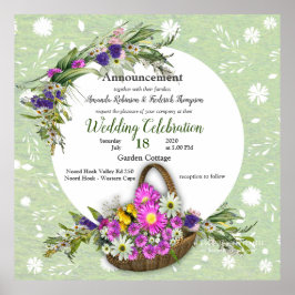 Blommblomma från Midsommar Vår Poster