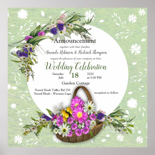 Blommblomma från Midsommar Vår Poster (Framsidan)