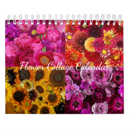 Blommcollage kalender