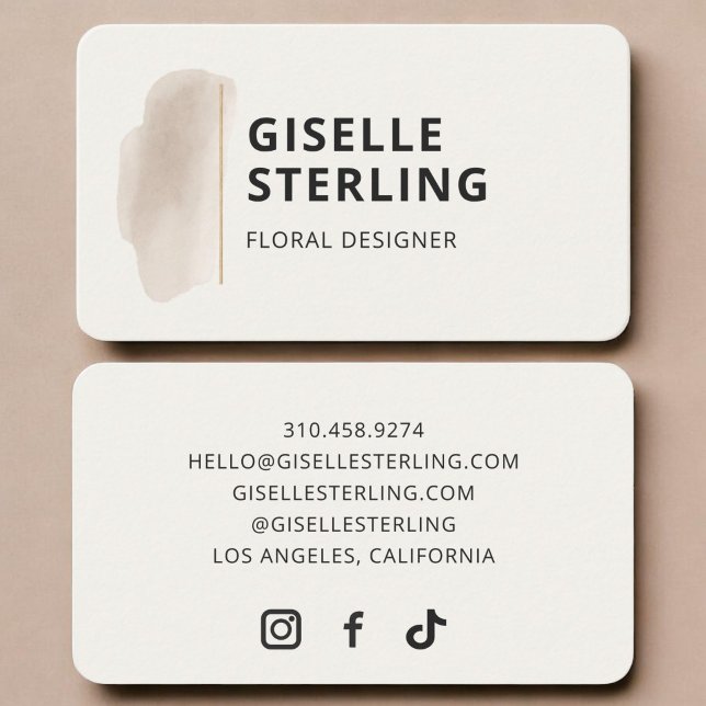 Blommdesigner Visitkort (Skapare uppladdad)