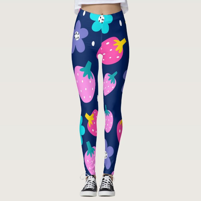 Blommfrukt Leggings (Framsida)