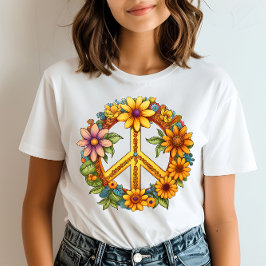 Blommharmoni för plustecken t shirt