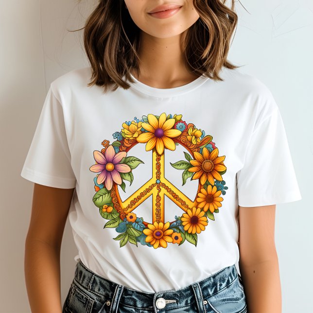 Blommharmoni för plustecken t shirt (Skapare uppladdad)