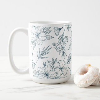 Blommig 15oz kaffemugg