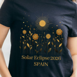 Blommig 2026 Solförmörkelse T-Shirt