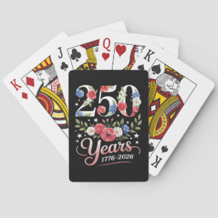 Blommig 250-årsjubileum 1776 2026 casinokort