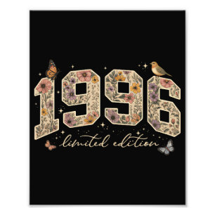 Blommig 30-årsdag Limited Edition 1996 Fototryck