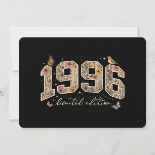 Blommig 30-årsdag Limited Edition 1996 Inbjudningar