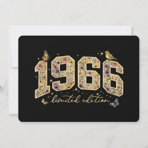 Blommig 60-årsdag Limited Edition 1966 Inbjudningar
