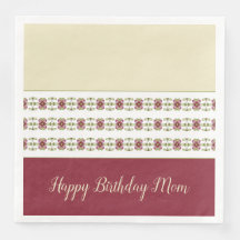 Blommig accentuerad med burgunder