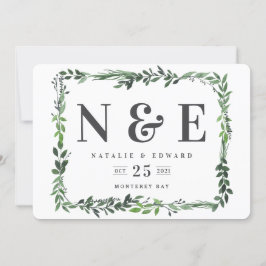 blommig akvarell floral spara datum spara datumet