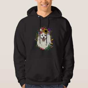 Blommig Amerikansk Eskimo Botanisk Växt Blomma Hus Hoodie
