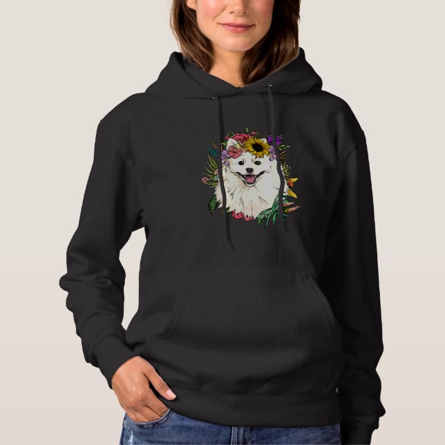 Blommig Amerikansk Eskimo Botanisk Växt Blomma Hus T Shirt (Framsida)