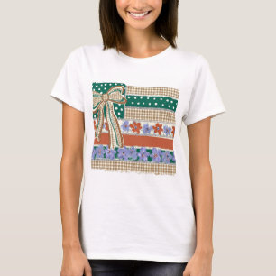 Blommig amerikansk flaggtröja PNG, Retro Coquette- T Shirt