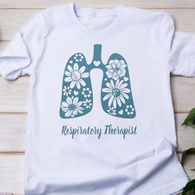 Blommig andningsterapeut t shirt (Skapare uppladdad)