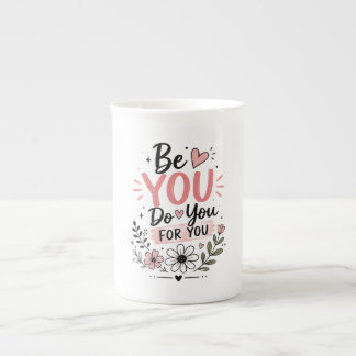 Blommig anpassad kaffemugg i personlig stil | Vat Benporslin Mugg