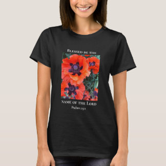 Blommig anpassad text Bibelvers Kristen T Shirt