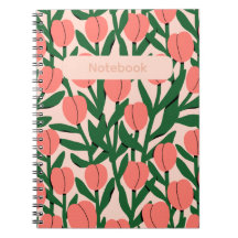 Blommig anteckningsbok – Elegant blommotiv