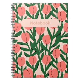 Blommig anteckningsbok – Elegant blommotiv 