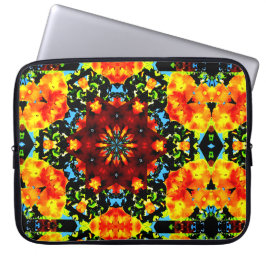 Blommig Apelsin Laptop Fodral