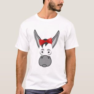 Blommig åsna djur Halloween kostym present T Shirt