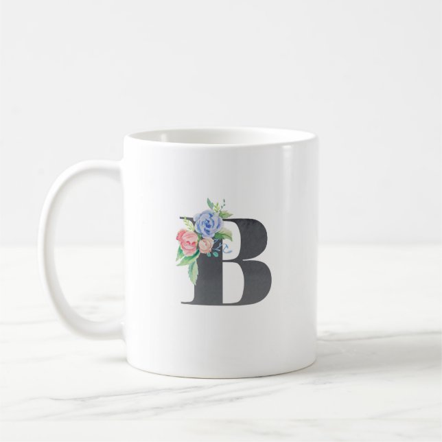Blommig B Kaffemugg (Vänster)