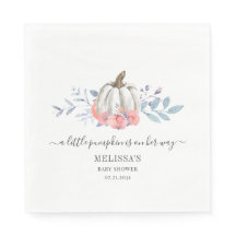 Blommig Baby Shower Rosa Rosor Pumpa