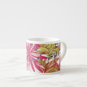 Blommig bakgrund 6 espressomugg