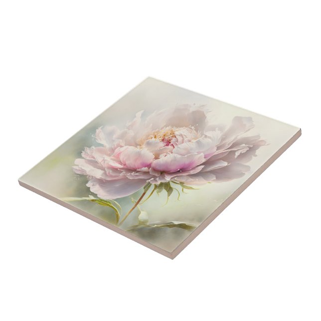 Blommig bakgrund. Vårblomning Kakelplatta (Sidan)