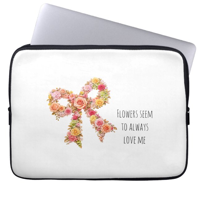 Blommig band iPad-fodral | Botaniskt surfplattfodr Laptop Fodral (Framsidan)