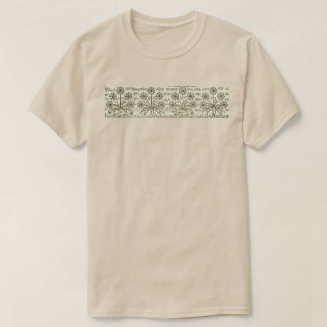 Blommig band t shirt (Design framsida)