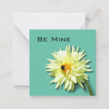 Blommig Be Mine-kort