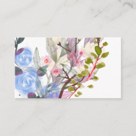 Blommig bladkonst – Eleganta blommor och botanik Visitkort