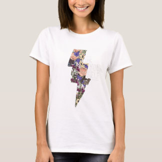 Blommig Blixt T-Shirt - Estetisk Indie