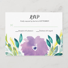 Blommig Blommande RSVP Brevkort Vykort