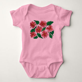 Blommig bodysuit t shirt
