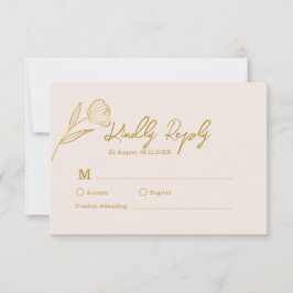 Blommig Botanisk Boho Minimalistisk Bröllop OSA Kort