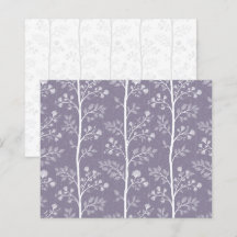 Blommig botanisk dammig lavendel scrapbookpapper