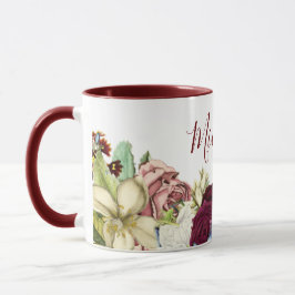 Blommig botanisk namn mugg