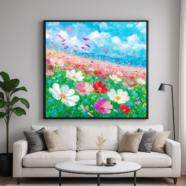 Blommig bris - Målarstil konst Poster (Skapare uppladdad)