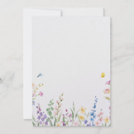 Blommig bröllopsinbjudan inbjudningar