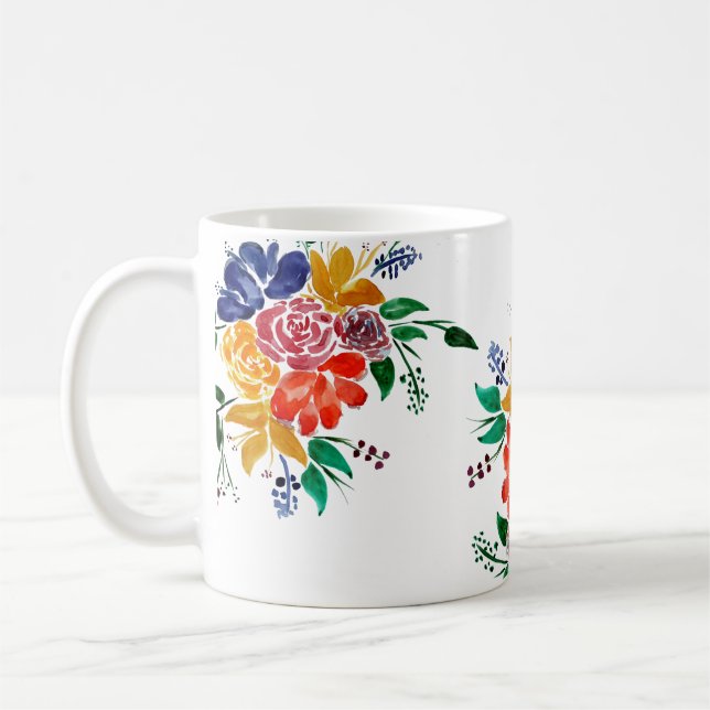 Blommig bukett nr 2 kaffemugg (Vänster)