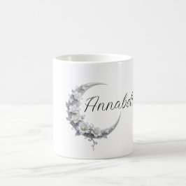 Blommig Celestial Personlig Mån Gudinna Namn Kaffemugg