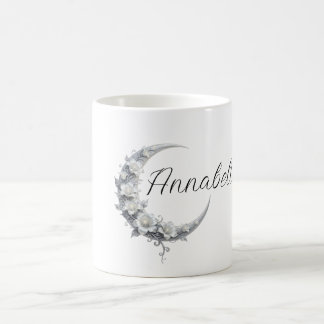 Blommig Celestial Personlig Mån Gudinna Namn Kaffemugg