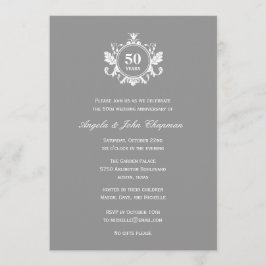 Blommig Charm årsdag eller födelsedagsinbjudan - Inbjudningar