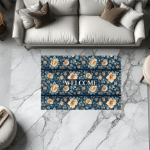 Blommig Chinoiserie Peony Rokoko Dekorativ Välkoms