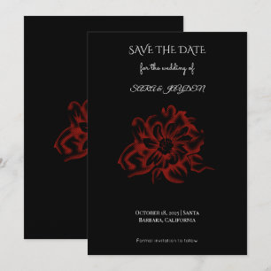 Blommig Clipart – Abstrakt Blomma Hem Dekor Design Spara Datumet