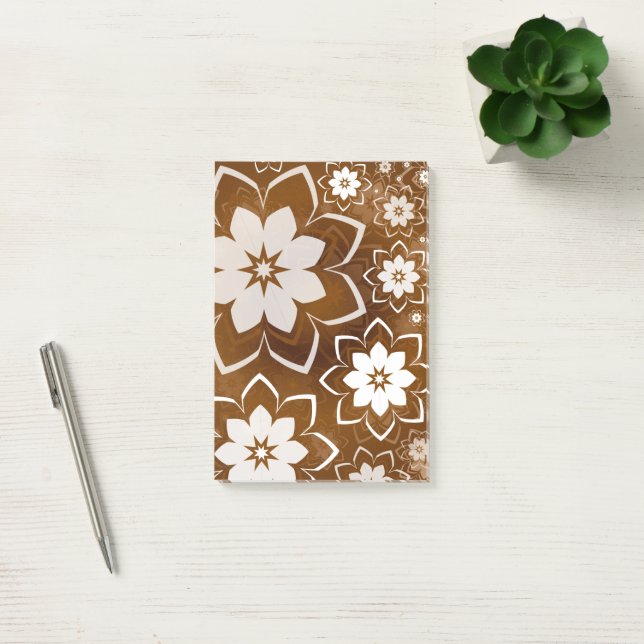 Blommig design 13 post-it block (Kontor)