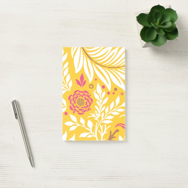 Blommig design 24 post-it block (Kontor)